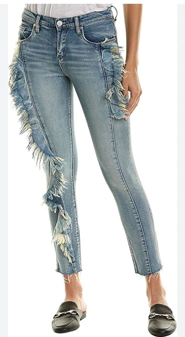 NWT Blanknyc bond frayed jeans mid rise 26